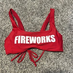 Fireworks bikini top